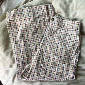 Madewell wide leg trousers in rainbow print